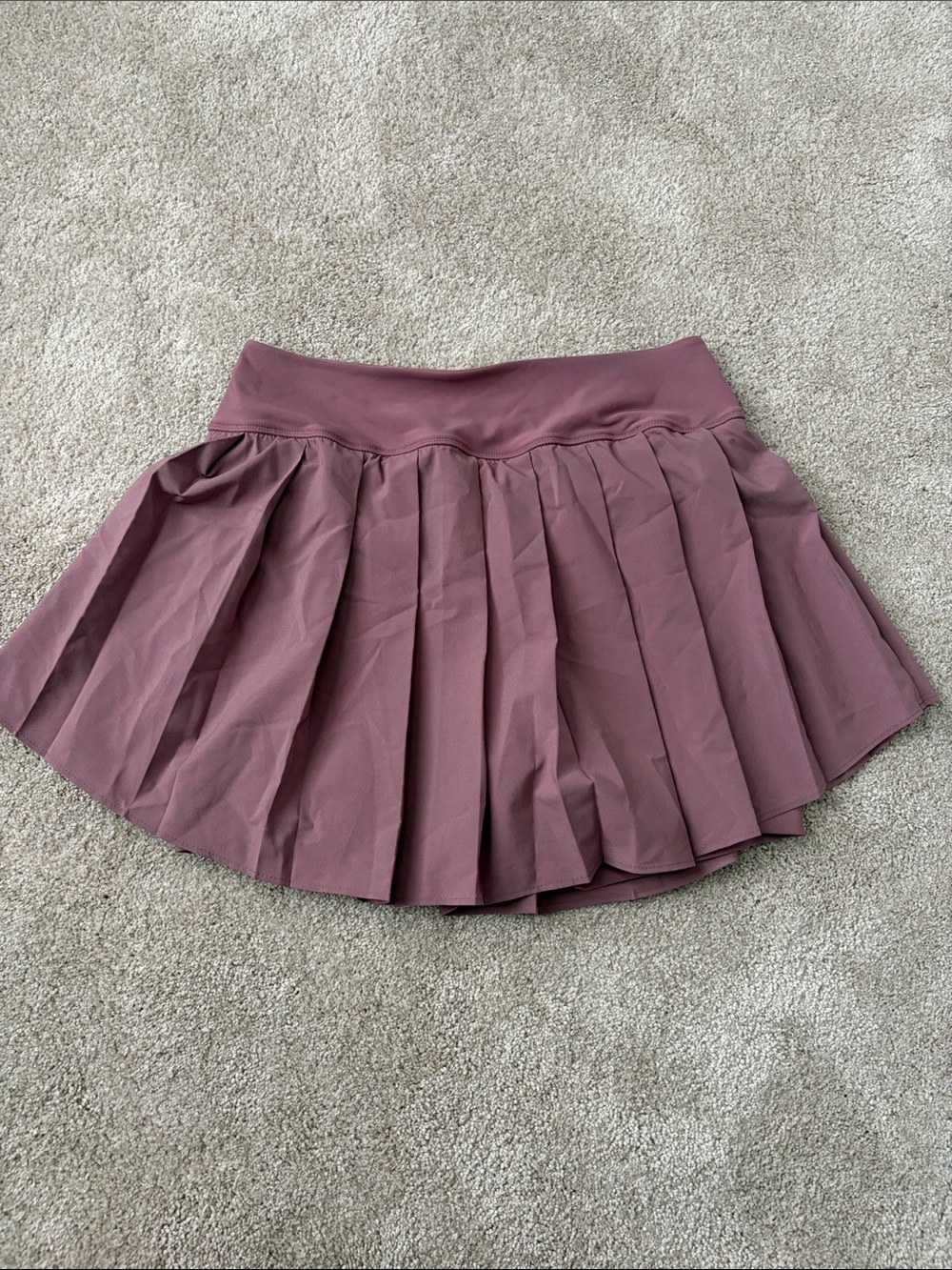 Old Navy Mauve Pleated Skater Skirt